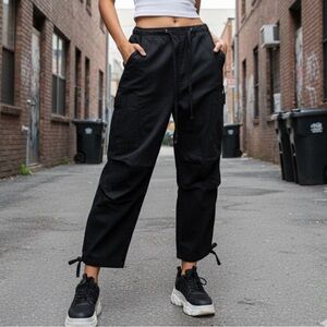 Aelfric Eden Twill Cotton Baggy Cargo Pocket Utility Jogger Pant Size XS